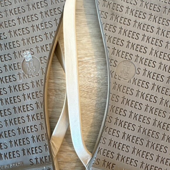 TKEES Tan Flip Flops Size 11 EU 42 - Picture 6 of 6